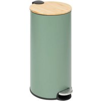 5five Simply Smart - Mülleimer mit bambusdeckel 30l modern color grün - 5five von 5FIVE SIMPLY SMART
