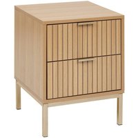 Nachttisch tasso mit zwei Schubladen, 40 x 40 x 52,5 cm von 5FIVE SIMPLY SMART