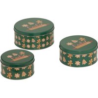 Runde Keksdose aus Metall, 3er-Set Runde Keksdose aus Metall, 3er-Set von 5FIVE SIMPLY SMART