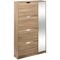 Schuhschrank x21 spiegel mit natürlichem eicheneffekt - 5five Schuhschrank x21 spiegel mit natürlichem eicheneffekt - 5five von 5FIVE SIMPLY SMART