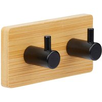 5five Simply Smart - Selbstklebender kleiderhaken stiky aus metall und bambus - 5five 5five Simply Smart - Selbstklebender kleiderhaken stiky aus metall und bambus - 5five von 5FIVE SIMPLY SMART