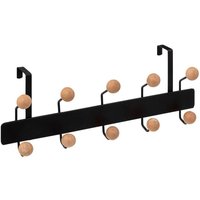 5five Simply Smart - Kleiderhaken 10 köpfe holz kirschbaum schwarz - 5five von 5FIVE SIMPLY SMART