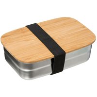 5five - lunchbox edelstahl bambusdeckel 0 -85l - Edelstahl Holz von 5FIVE