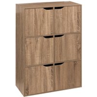 Regal mit 6 fächern tür mix n modul naturholzeffekt - 5five von 5FIVE SIMPLY SMART