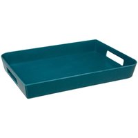 Tablett 35x25cm modern color marineblau - Öl - 5five von 5FIVE