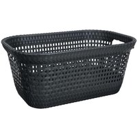 Wäschekorb 45l rattan grau - Schwarz - 5five von 5FIVE