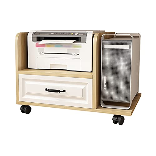 5JJJLOOOPP CPU-Ständer, CPU-Ständer, PC-Wagen, PC-Halterung, Tower-Ständer, Desktop-Bodenständer mit 4 Rollrollen für Büro, Zuhause, 4 Farben, CPU-HOL (Primärfarbe) von 5JJJLOOOPP
