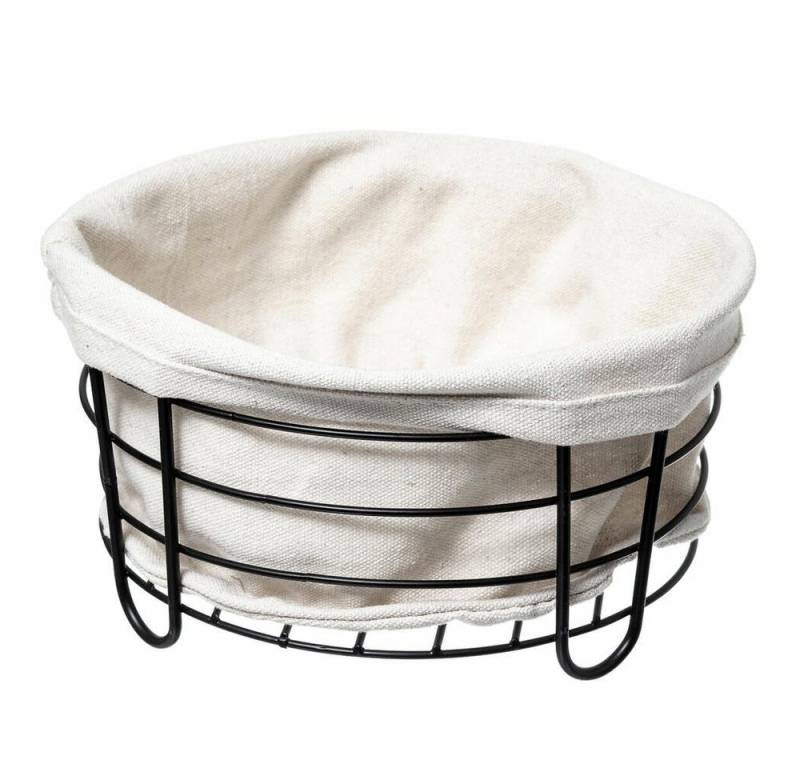 5five Simply Smart Brotkorb Bistro, Stahl pulverbeschichtet, Baumwolle, Polyester von 5five Simply Smart