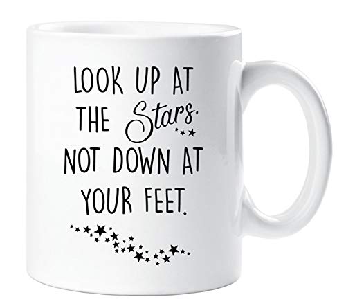 60 Second Makeover Limited Optik Up At The Stars Nicht Runter bei Your Feet Becher Inspiriert Anregend Spruch Becher von 60 Second Makeover Limited