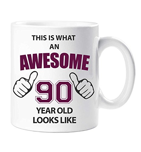 60 Second Makeover Limited Toll 90 Jahre Alter Becher 90. Geburtstagsgeschenk von 60 Second Makeover Limited