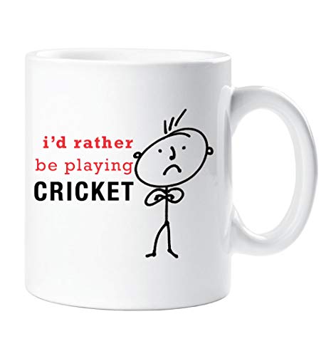 60 Second Makeover Mens I 'd lieber spielen Cricket-Tasse Neuheit Freund Geschenk von 60 Second Makeover