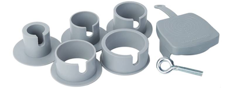Alberts® Zubehör-Set für Einschraub- Bodenhülse, Kst. 609948 von Alberts