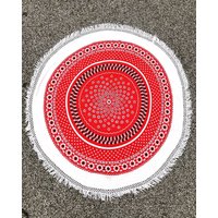 Mitte Jahrhundert Tischdecke Mit Blumen-Design von 60WattVintage