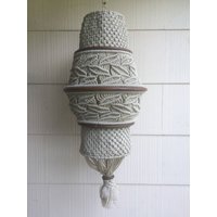 Retro 70Er Jahre Makramee Hängelampe Retro 70Er Jahre Makramee Hängelampe von 60WattVintage