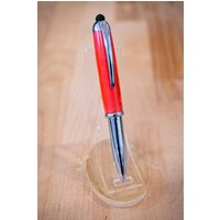 Roter Glitzer Acryl Multi Pen. Licht, Stift Und in Einem. Handgemacht Roter Glitzer Acryl Multi Pen. Licht, Stift Und in Einem. Handgemacht von 6CatWorkshop