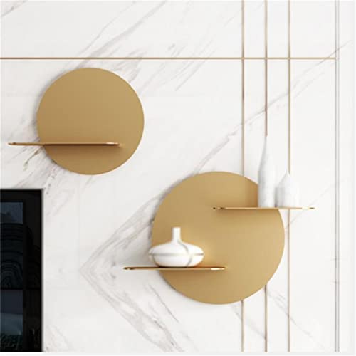 6hftuiiii 2 Stück Wandregal Restaurant Cafe 3D Metall Wanddekoration Rack Home Wohnzimmer TV Hintergrund Unterstützung Aufbewahrung (Farbe: A Size von 6hftuiiii