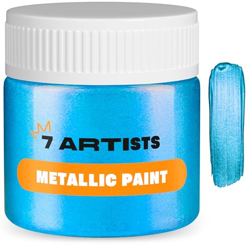 7 Artists Acrylfarben Blue 50 ml | Acrylfarben Metallic | Metallic Acrylfarben | Acrylfarbe Gold | Glitzer Acrylfarbe | Gold Lackfarbe | Acrylfarbe Gold Metallic | Acryl Gold | Gold Farbe 7 Artists Acrylfarben Blue 50 ml | Acrylfarben Metallic | Metallic Acrylfarben | Acrylfarbe Gold | Glitzer Acrylfarbe | Gold Lackfarbe | Acrylfarbe Gold Metallic | Acryl Gold | Gold Farbe von 7 Artists