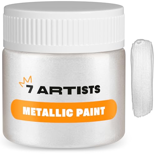 7 Artists Acrylfarbe Weiss Perlmutt 50 ml Metallic Acrylfarbe Weiß | Weiß Acrylfarbe Glitzer | Acryl Metallic Perlmuttfarbe | Acrylfarbe Perlmutt | Pearlescent Paint | Acrylfarbe Perlweiss 7 Artists Acrylfarbe Weiss Perlmutt 50 ml Metallic Acrylfarbe Weiß | Weiß Acrylfarbe Glitzer | Acryl Metallic Perlmuttfarbe | Acrylfarbe Perlmutt | Pearlescent Paint | Acrylfarbe Perlweiss von 7 Artists
