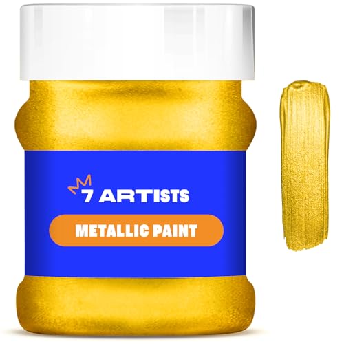 7 Artists Acrylfarben Baroque Gold 230 ml | Acrylfarben Metallic | Metallic Acrylfarben | Acrylfarbe Gold | Glitzer Acrylfarbe | Gold Lackfarbe | Acrylfarbe Gold Metallic | Acryl Gold | Gold Farbe 7 Artists Acrylfarben Baroque Gold 230 ml | Acrylfarben Metallic | Metallic Acrylfarben | Acrylfarbe Gold | Glitzer Acrylfarbe | Gold Lackfarbe | Acrylfarbe Gold Metallic | Acryl Gold | Gold Farbe von 7 Artists