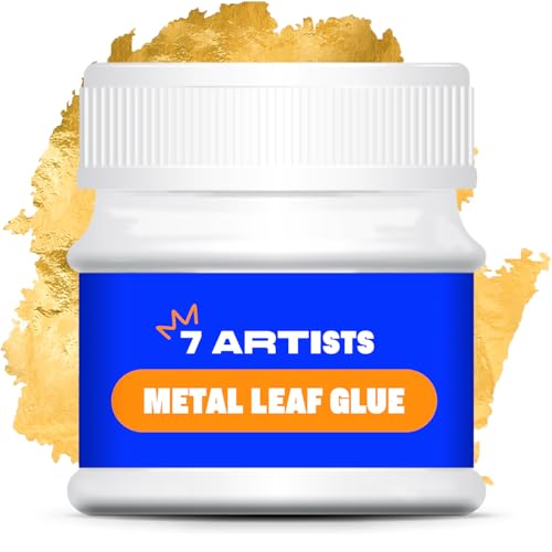 7 Artists Anlegemilch Blattgold Kleber auf Wasserbasis 50ml - Anlegemilch für Blattgold, Goldfolie, Blattsilber, Blattmetall, Schlagmetall von 7 Artists