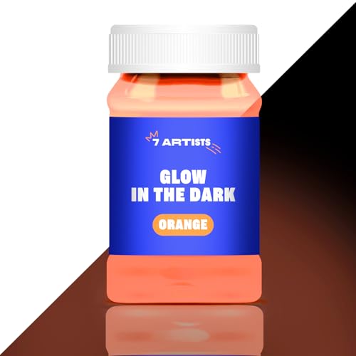 7 Artists Fluoreszierende Acrylfarbe Neon Orange 100 ml | Nachtleuchtende Farbe auf Wasserbasis | Fluoreszierende Leuchtfarbe Acryl zum Bemalen von Holz Papier Stein Karton 7 Artists Fluoreszierende Acrylfarbe Neon Orange 100 ml | Nachtleuchtende Farbe auf Wasserbasis | Fluoreszierende Leuchtfarbe Acryl zum Bemalen von Holz Papier Stein Karton von 7 Artists