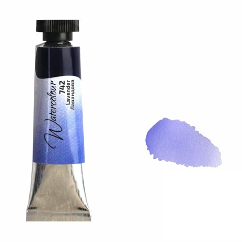 7 Artists Lavendel Aquarellfarbe 10 ml Tube, Hochwertige Künstler-Aquarell, Feinste Küntsler-Aquarellfarben von 7 Artists