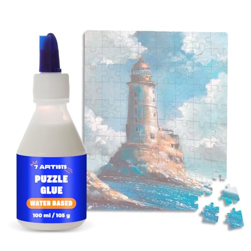 7 Artists Puzzlekleber – Puzzle Kleber Transparent mit Applikator 100 ml | Puzzle Konservierer | Flüssiger Puzzle Glue zum Aufhängen | Puzzle Kleber und Aufhängen 7 Artists Puzzlekleber – Puzzle Kleber Transparent mit Applikator 100 ml | Puzzle Konservierer | Flüssiger Puzzle Glue zum Aufhängen | Puzzle Kleber und Aufhängen von 7 Artists
