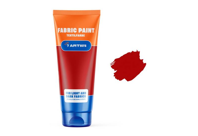 7 Artists Textilfarbe 7 Artists Textilfarbe 60 ml – Deckend für Helle & Dunkle Stoffe, Textilfarbe Waschmaschinenfest Nach Fixierung von 7 Artists