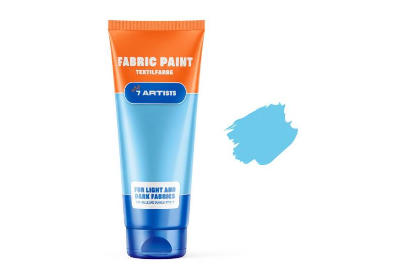 7 Artists Textilfarbe 7 Artists Textilfarbe 60 ml – Deckend für Helle & Dunkle Stoffe, Textilfarbe Waschmaschinenfest Nach Fixierung von 7 Artists