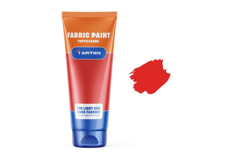 7 Artists Textilfarbe 7 Artists Textilfarbe 60 ml – Deckend für Helle & Dunkle Stoffe, Textilfarbe Waschmaschinenfest Nach Fixierung von 7 Artists