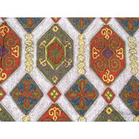 Abstrakte 50Er Jahre Vintage Vorhang/110x138cm | 43 "x 54" Abstrakte 50Er Jahre Vintage Vorhang/110x138cm | 43 "x 54" von 70sVintageFabric