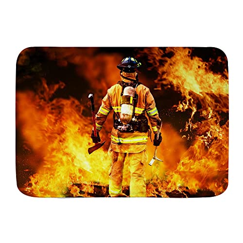 711 Einstiegsteppich Personalisiert Schmutzfängerfußmatte Feuerwehr Feuerwehrmann Fußmatte Für Außenbereich Innenbereich Badezimmer 40X60Cm von 711
