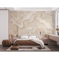 Curly Cream Shade Abstrakte Marmor Tapete Peel & Stick Selbstklebend Wohnzimmer Schlafzimmer Wandaufkleber von 71HomeDecor
