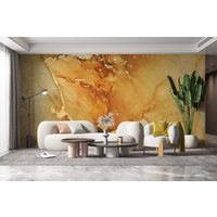 Marmor Tapete Luxus Golden Abstrakte Peel & Stick Selbstklebend Wohnzimmer Schlafzimmer Wandbild von 71HomeDecor