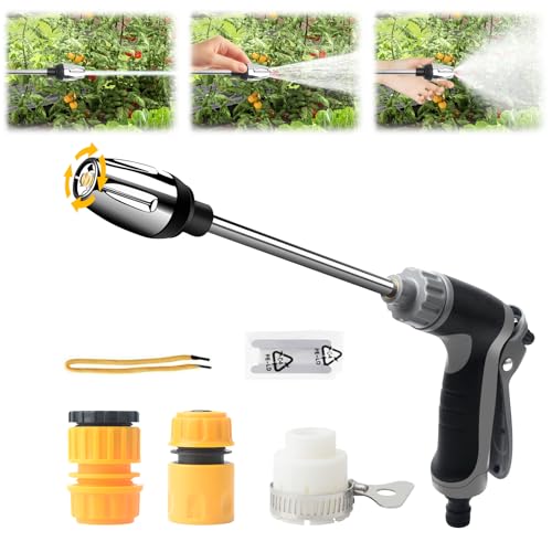 Hochdruckreiniger Waterblitz,Water Blitz für Gartenschlauch,Waterblitz Pressure Washer,DREI SprüHmodi,TurboWasher für Gartenschlauch,Hochdruckreiniger-Pistole mit 360° drehbar für DREI Sprühmodi von 71Nmly