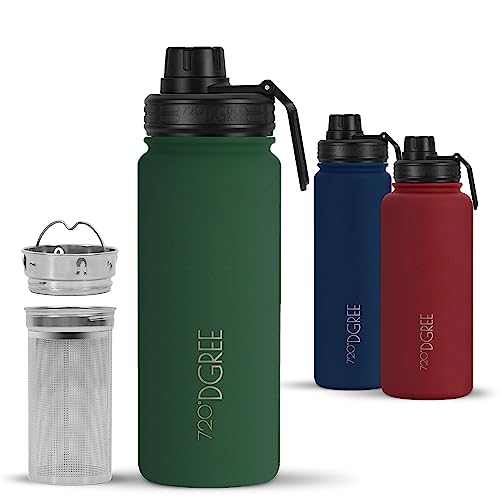 720°DGREE Edelstahl Thermo Trinkflasche 530ml “noLimit” +Früchtebehälter - Auslaufsicher, Kohlensäure geeignet, BPA-Frei - Isolierflasche mit Schraubverschluss für Kinder, Schule, Sport +Sportdeckel 720°DGREE Edelstahl Thermo Trinkflasche 530ml “noLimit” +Früchtebehälter - Auslaufsicher, Kohlensäure geeignet, BPA-Frei - Isolierflasche mit Schraubverschluss für Kinder, Schule, Sport +Sportdeckel von 720°DGREE