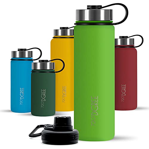 720°DGREE Edelstahl Trinkflasche 710ml “noLimit” - Auslaufsicher, Kohlensäure geeignet, BPA-Frei - Thermosflasche, Isolierflasche mit Schraubverschluss für Kinder, Schule, Fitness +Gratis Sportdeckel 720°DGREE Edelstahl Trinkflasche 710ml “noLimit” - Auslaufsicher, Kohlensäure geeignet, BPA-Frei - Thermosflasche, Isolierflasche mit Schraubverschluss für Kinder, Schule, Fitness +Gratis Sportdeckel von 720°DGREE