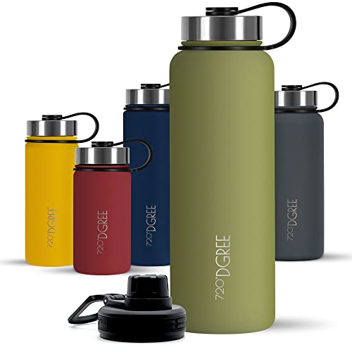 720°DGREE Edelstahl Trinkflasche 710ml “noLimit” - Auslaufsicher, Kohlensäure geeignet, BPA-Frei - Thermosflasche, Isolierflasche mit Schraubverschluss für Kinder, Schule, Fitness +Gratis Sportdeckel 720°DGREE Edelstahl Trinkflasche 710ml “noLimit” - Auslaufsicher, Kohlensäure geeignet, BPA-Frei - Thermosflasche, Isolierflasche mit Schraubverschluss für Kinder, Schule, Fitness +Gratis Sportdeckel von 720°DGREE