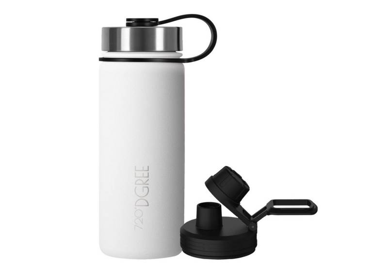 720°DGREE Isolierflasche noLimit - Isolier Trinkflasche aus Edelstahl inkl. Sportdeckel 530ml, Trinkflasche, Thermo-Flasche 530ml, Auslaufsicher, extra Drehdeckel von 720°DGREE