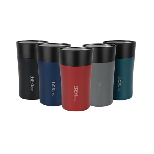 720°DGREE Thermobecher 210ml “PleasureToGo 2.0” - 3 Größen, Auslaufsicher, Hygienisch, BPA-Frei - Schlanker Edelstahl Thermo Kaffeebecher to go, Isolierbecher - 360°-Trinköffnung - 3h heiß, 6h kalt von 720°DGREE