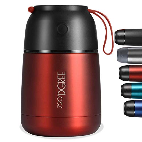 720°DGREE Thermobehälter für Essen “wunderJar” - 450ml, 650ml - Auslaufsicher, BPA-Frei - Edelstahl Isolierbehälter, Thermo Lunchbox für unterwegs - Babybrei, Warme, Kalte Speisen, Suppe, Müsli to Go von 720°DGREE