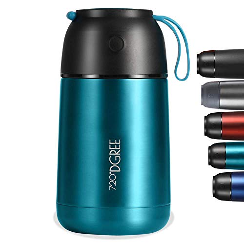 720°DGREE Thermobehälter für Essen “wunderJar” - 450ml, 650ml - Auslaufsicher, BPA-Frei - Edelstahl Isolierbehälter, Thermo Lunchbox für unterwegs - Babybrei, Warme, Kalte Speisen, Suppe, Müsli to Go von 720°DGREE