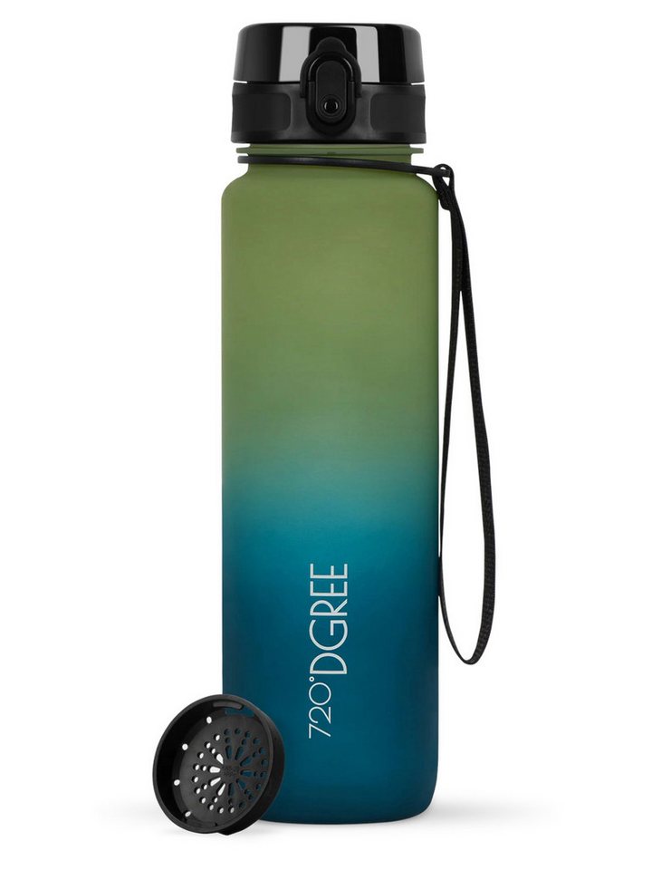 720°DGREE Trinkflasche Trinkfl. uberBottle Multicol. softTouch m.Sieb kiwi gr./sma. green 1l von 720°DGREE