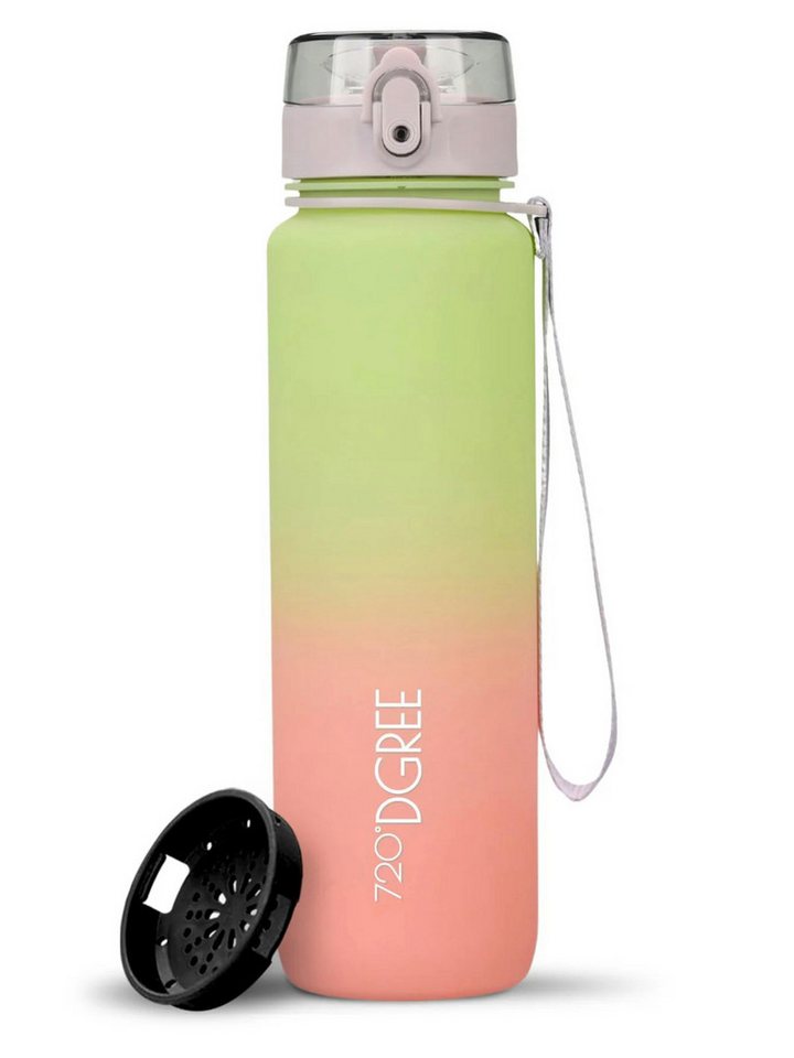 720°DGREE Trinkflasche Trinkflasche uberBottle Multicolour softTouch mit Sieb mint/blush 1l von 720°DGREE