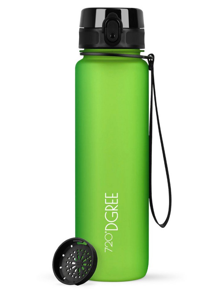 720°DGREE Trinkflasche Trinkflasche uberBottle softTouch mit Sieb apple green 0,5l von 720°DGREE