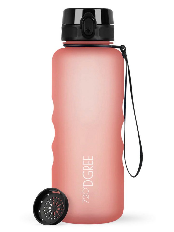 720°DGREE Trinkflasche Trinkflasche uberBottle softTouch mit Sieb flamingo pink 1,5l von 720°DGREE