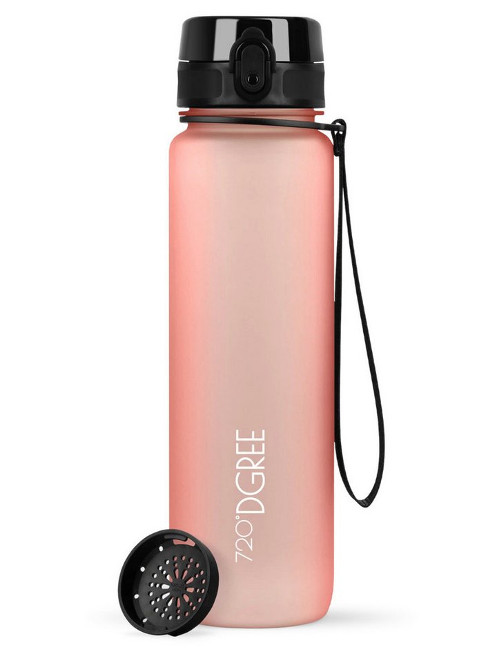 720°DGREE Trinkflasche Trinkflasche uberBottle softTouch mit Sieb flamingo pink 1l von 720°DGREE