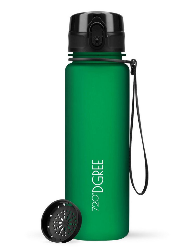 720°DGREE Trinkflasche Trinkflasche uberBottle softTouch mit Sieb forest green 0,5l von 720°DGREE