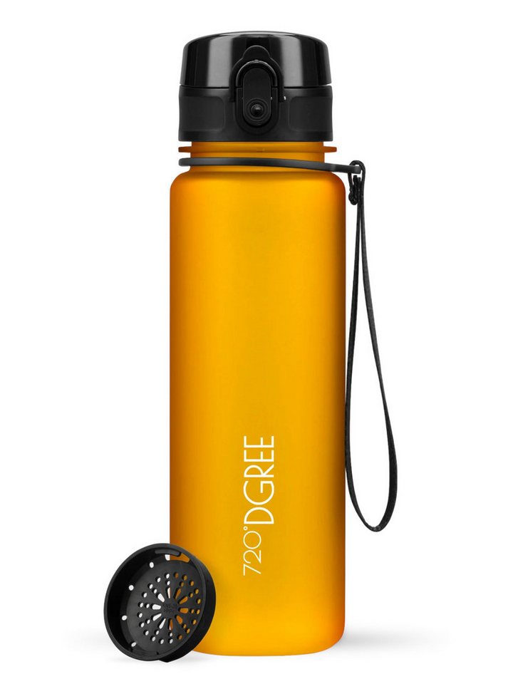 720°DGREE Trinkflasche Trinkflasche uberBottle softTouch mit Sieb honey yellow 0,5l von 720°DGREE