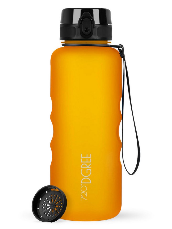 720°DGREE Trinkflasche Trinkflasche uberBottle softTouch mit Sieb honey yellow 1,5l von 720°DGREE